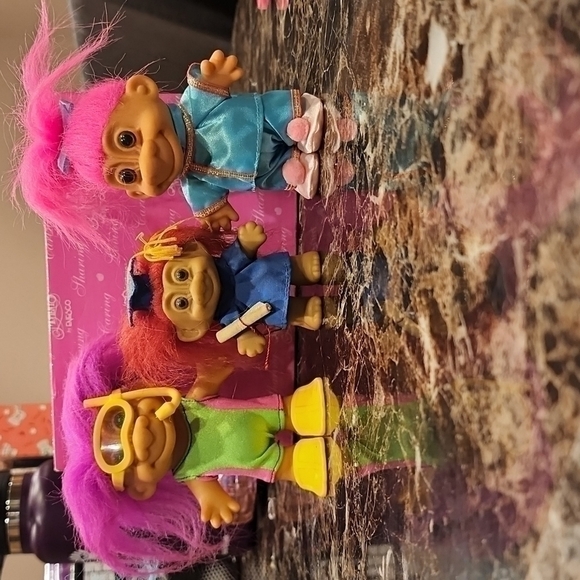 Trolls Other - 3 vintage Troll dolls